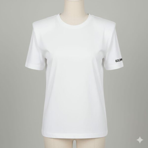 T-shirt blanc en coton